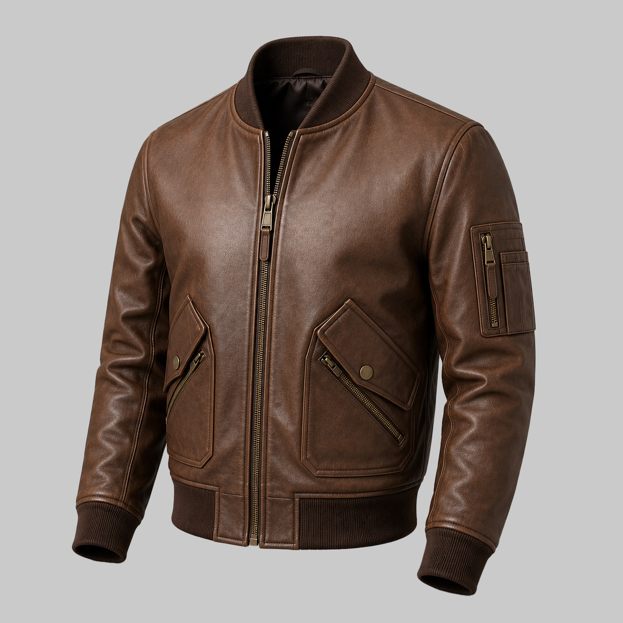 Modern Leather Bomber Jacket Manufacturer