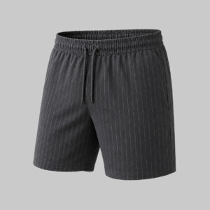 Charcoal-Pinstripe-Resort-Shorts-Manufacturer